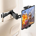 Car Headrest Tablet Holder, Lockable 3-in-1 Extension Arm Tablet Mount for Car Backseat, 360° Rotation, Fits iPad Pro Air Mini, Fire HD, 4.7-13" Tablets, Road Trip Essentials for Kids