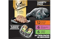 Sheba Perfect Portions Wet Cat Food Cuts in Gravy, Cat Food Wet Recipe, Roasted Chicken Entree, with Sustainable Salmon, Tend