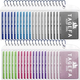 Cooling Towels 40 Pack, 40"x12" Bulk Cold Towels for Hot Weather, Cool Gym Towel for Neck & Face, Cooling Rags with Carry Bag for Sports, Workout, Golf, Camping, Travel