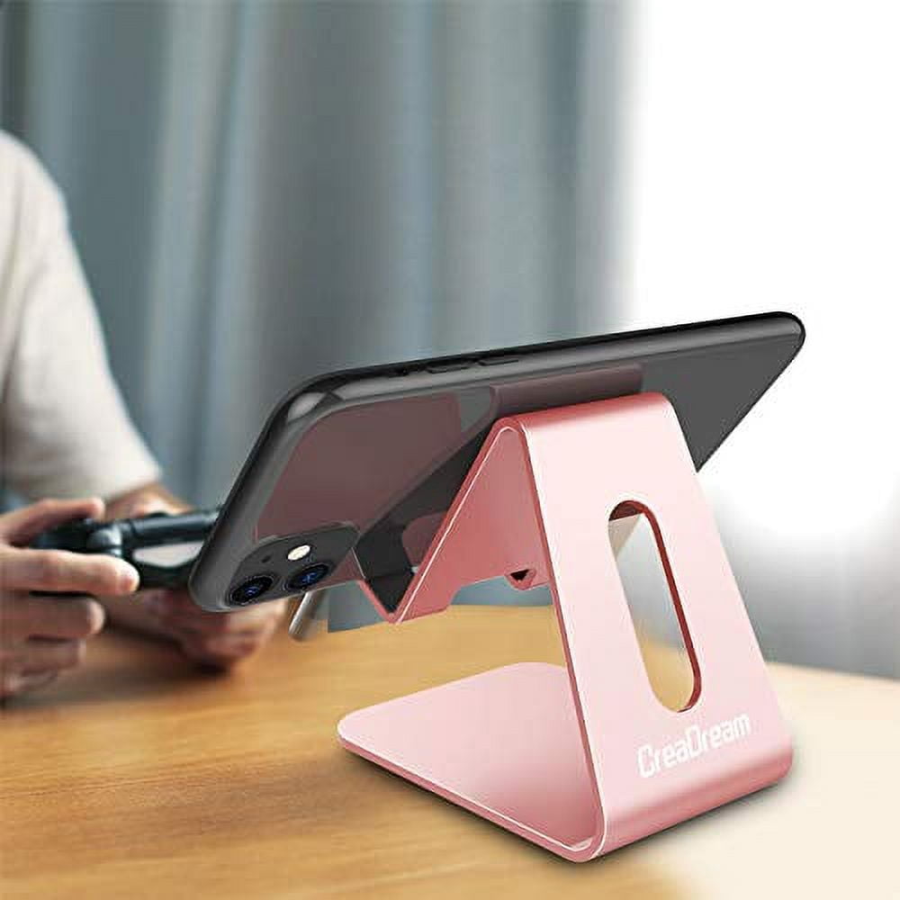 Desk, Cell Stand, Aluminum Desktop Stand Compatible with Switch, All Smart Phones, iPhone 16 15 14 13 12 Pro Max Mini... - Image 4
