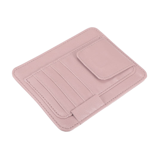 Car Sun Visor Organizer Glasses Holder Card Holder Car Accessories Pocket Organizer Pink