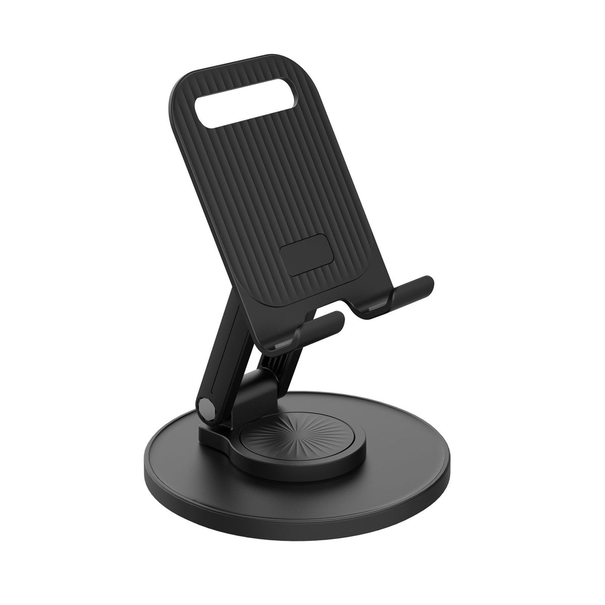 Foldable Phone Stand for Desk 360 Degrees Rotation Height Retractable Cell Phone Holder Portable Cellphone Stand