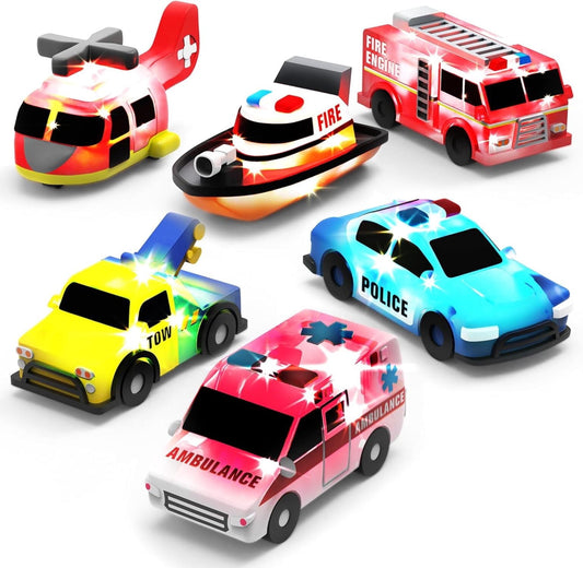 Cars Light Up Bath Toys, 6 Pack, Water-Activated Light Up Toys Flash & Change Color
