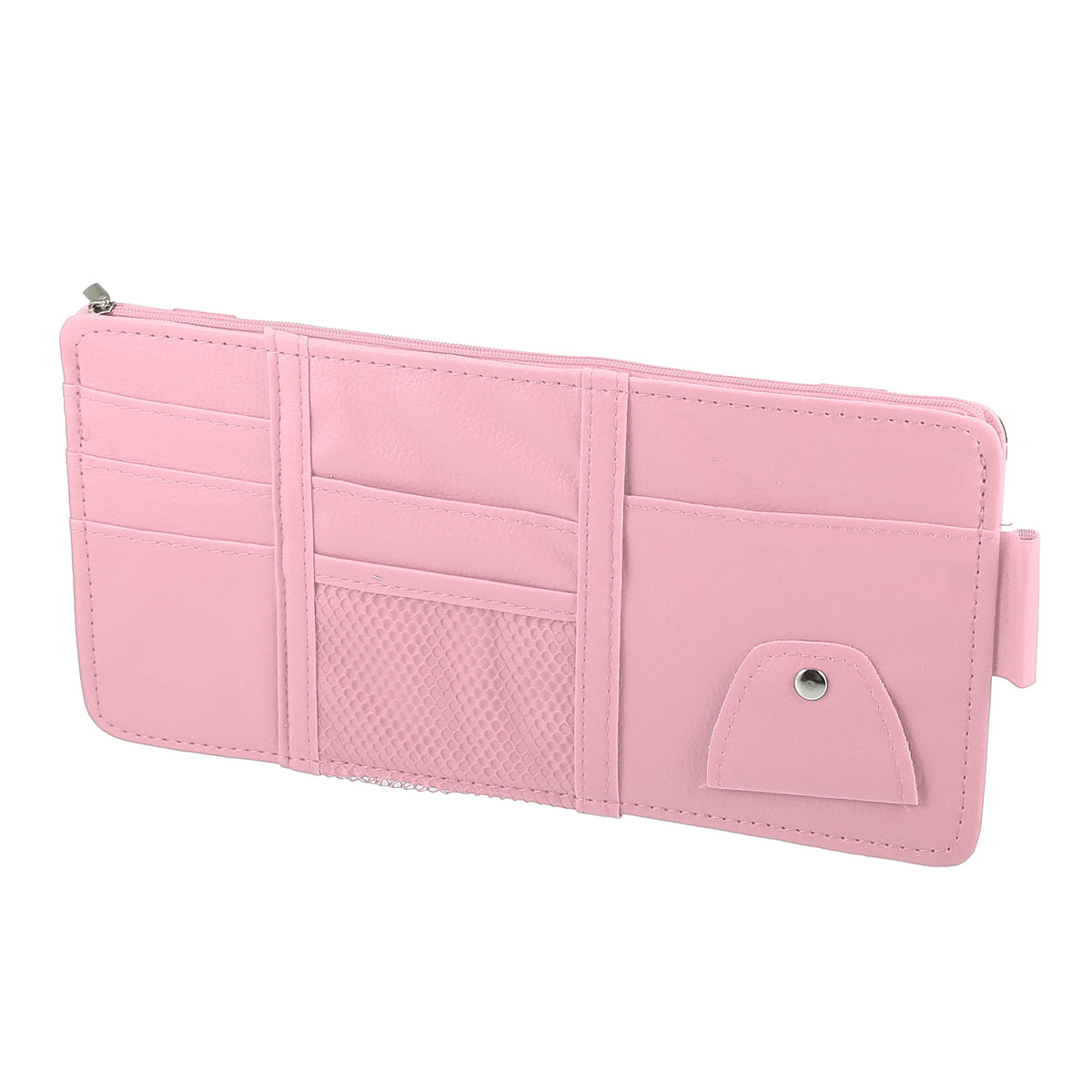 Car Sun Visor Organizer Auto Interior Accessories Sunglass Holder Pink