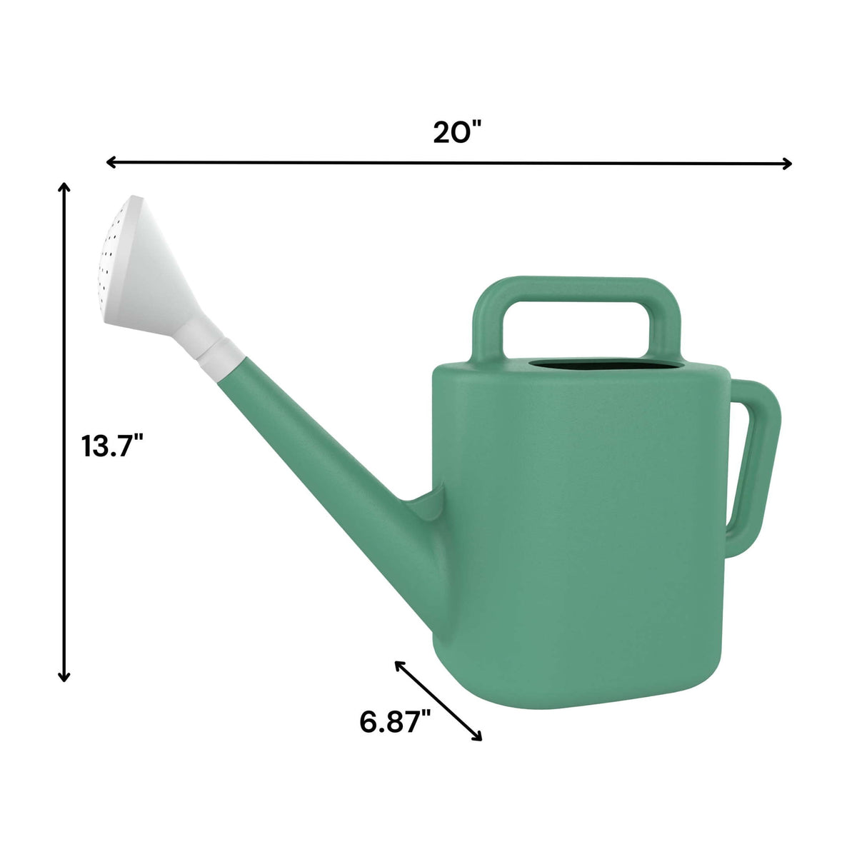 2 gal. Resin Watering Can, Green Lily - Image 4