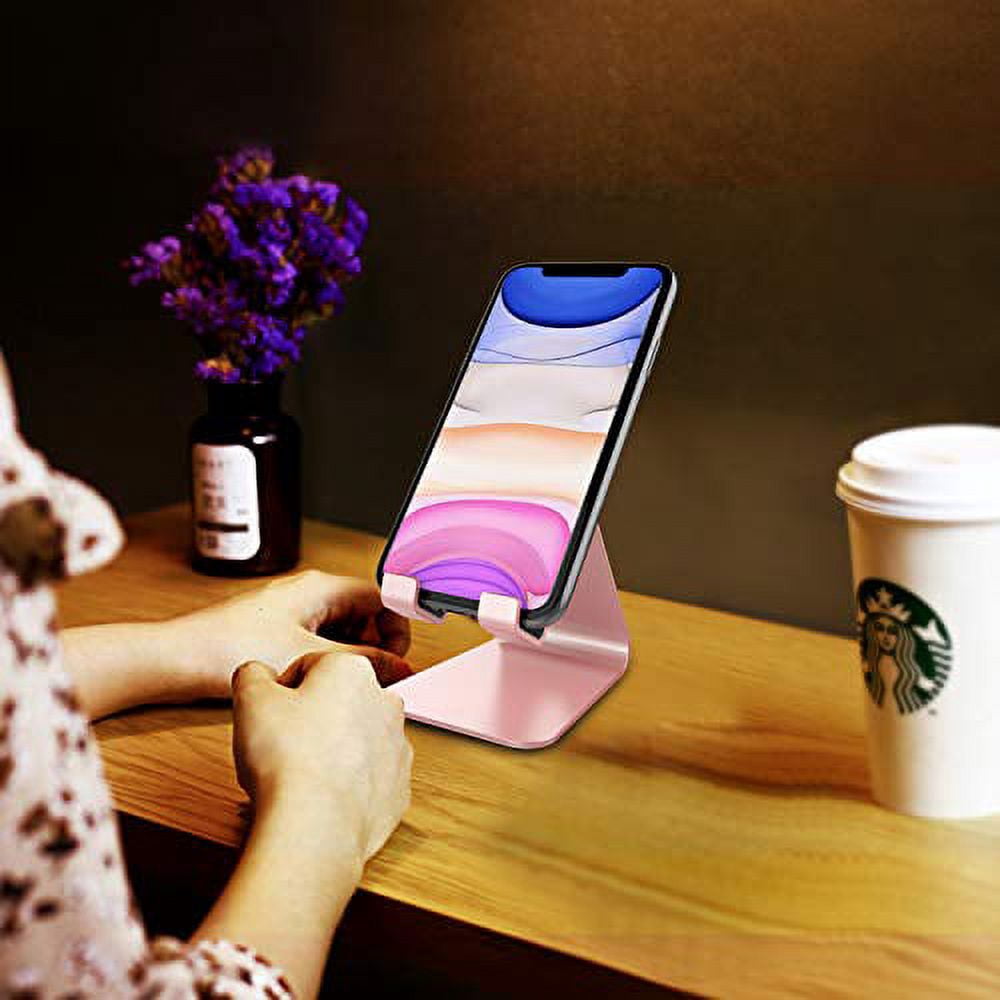 Desk, Cell Stand, Aluminum Desktop Stand Compatible with Switch, All Smart Phones, iPhone 16 15 14 13 12 Pro Max Mini... - Image 2