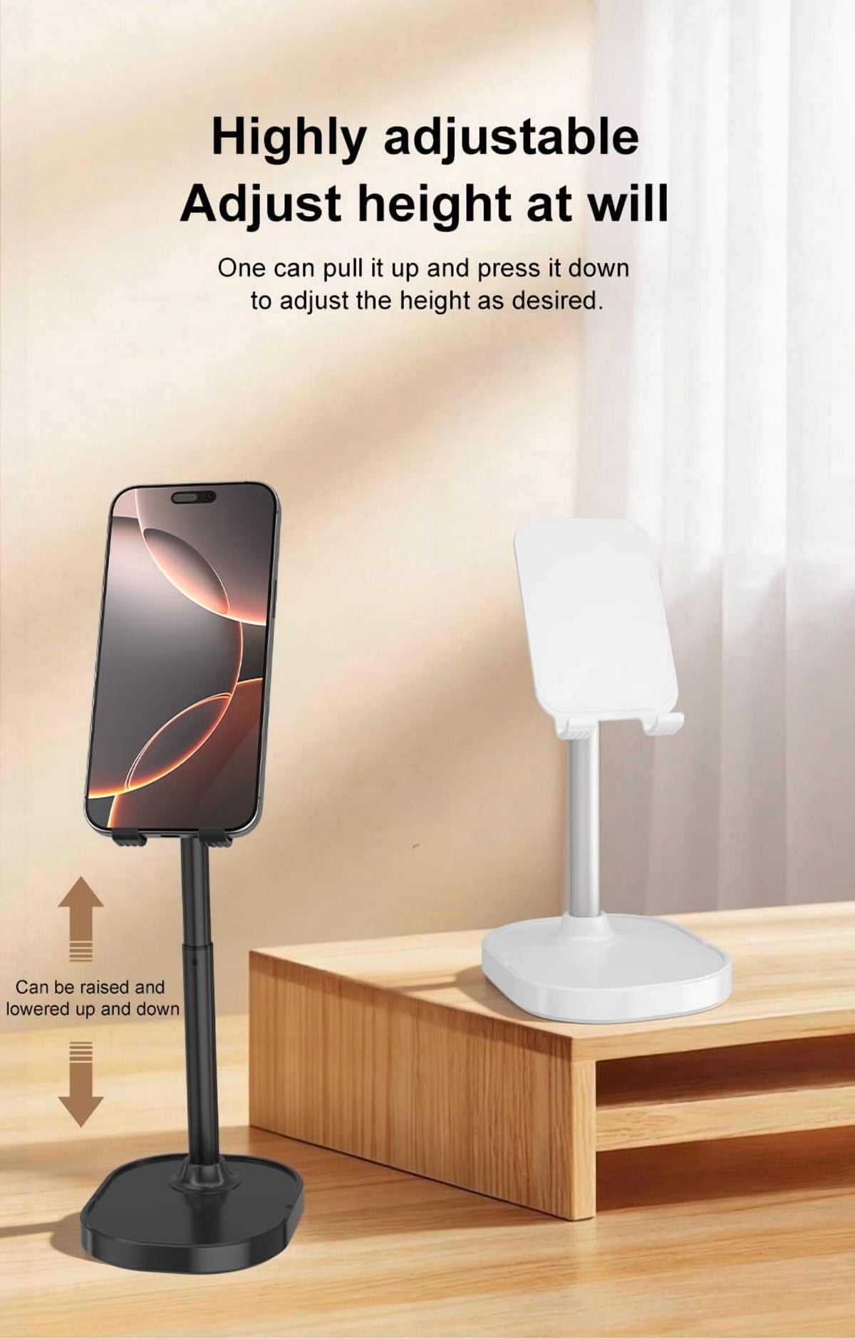 Adjustable Cell Phone Stand for Desk, Phone Stand for Recording, iPhone Holder for Filming, Small iPhone Tripod, Sopo... - Image 6
