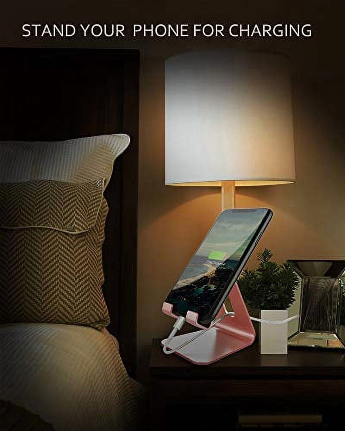 Desk, Cell Stand, Aluminum Desktop Stand Compatible with Switch, All Smart Phones, iPhone 16 15 14 13 12 Pro Max Mini... - Image 3