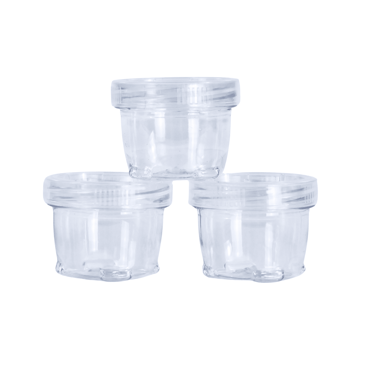 Stackable Crafting Containers, 3 Piece Plastic Clear Set - Image 6