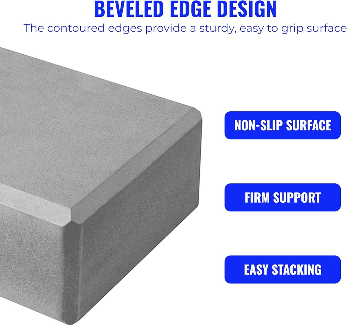 2pcs Gym Bricks -Comfortable Fitness Bricks, Anti-Slip, Lightweight and Travel Friendly Pilates Practice - Image 3