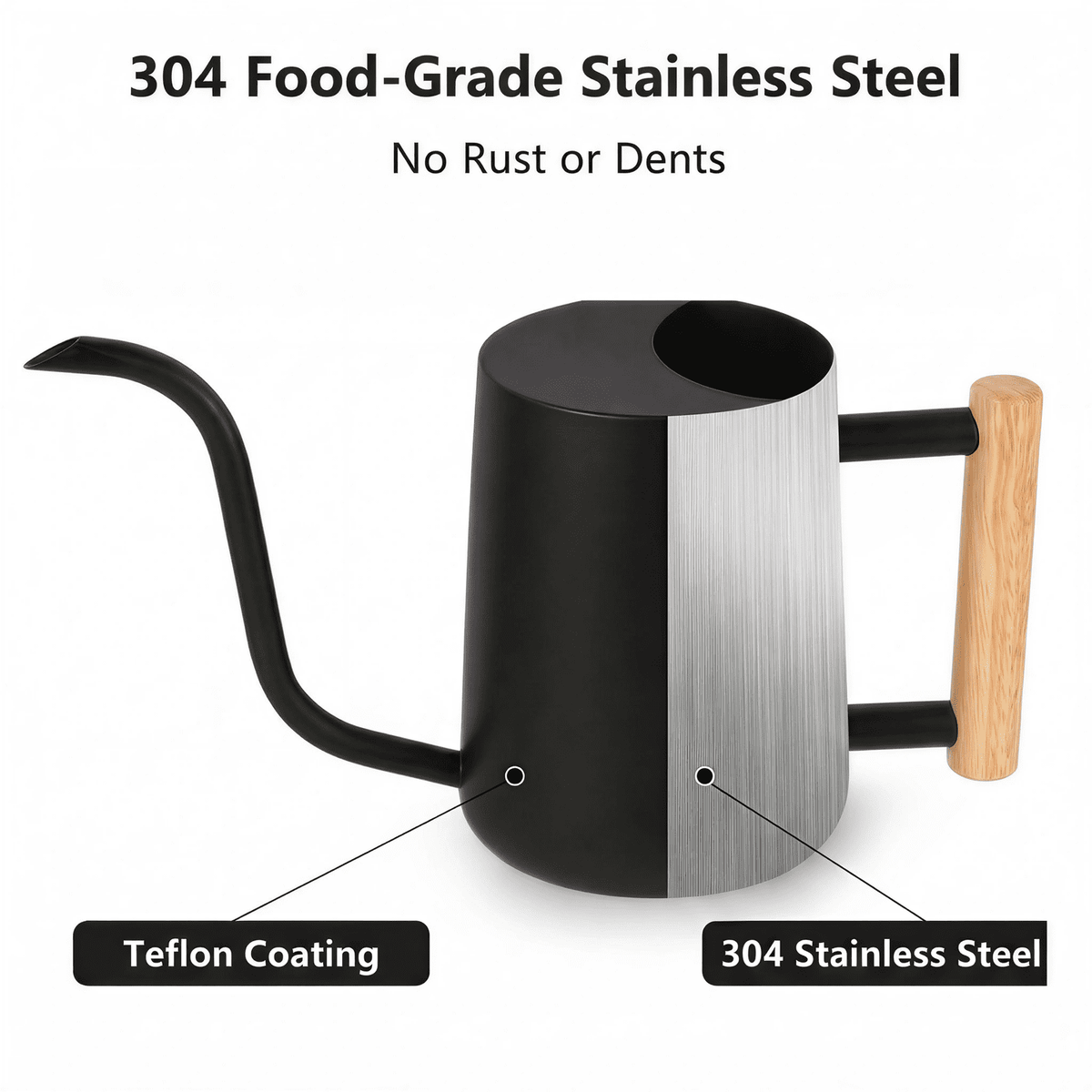 Can for Indoor Plants, 35oz/1000ml Metal Stainless Steel Small Can with Long Spout for House Plants Succulents Bonsai... - Image 6